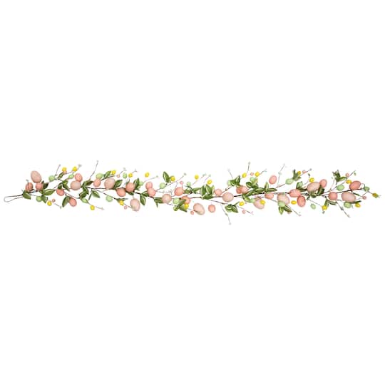 6ft. Pink Easter Egg & Flower Bud Garland